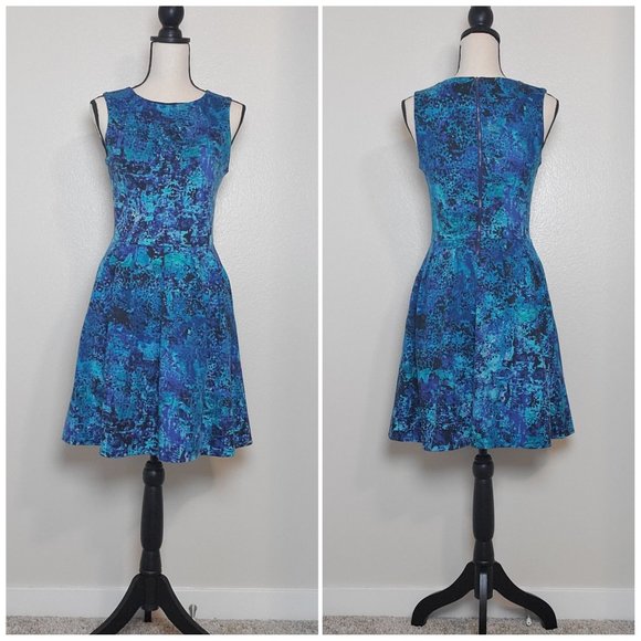 Mossimo- Blue and Black Skater Dress - Picture 5 of 7